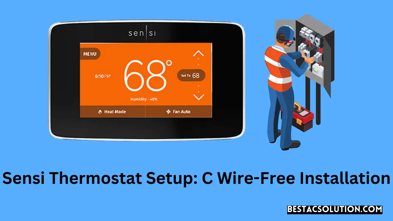 Sensi Thermostat Setup C Wire-Free Installation